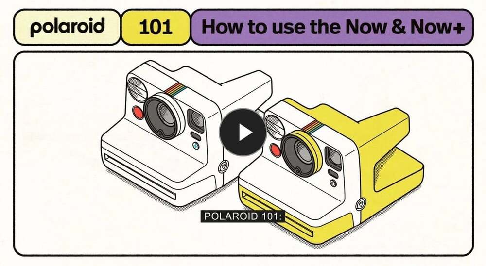 Polaroid Now Generation 3 i-Type Instant Camera - Black with 8 i-Type Color Film - Picture 5 of 8